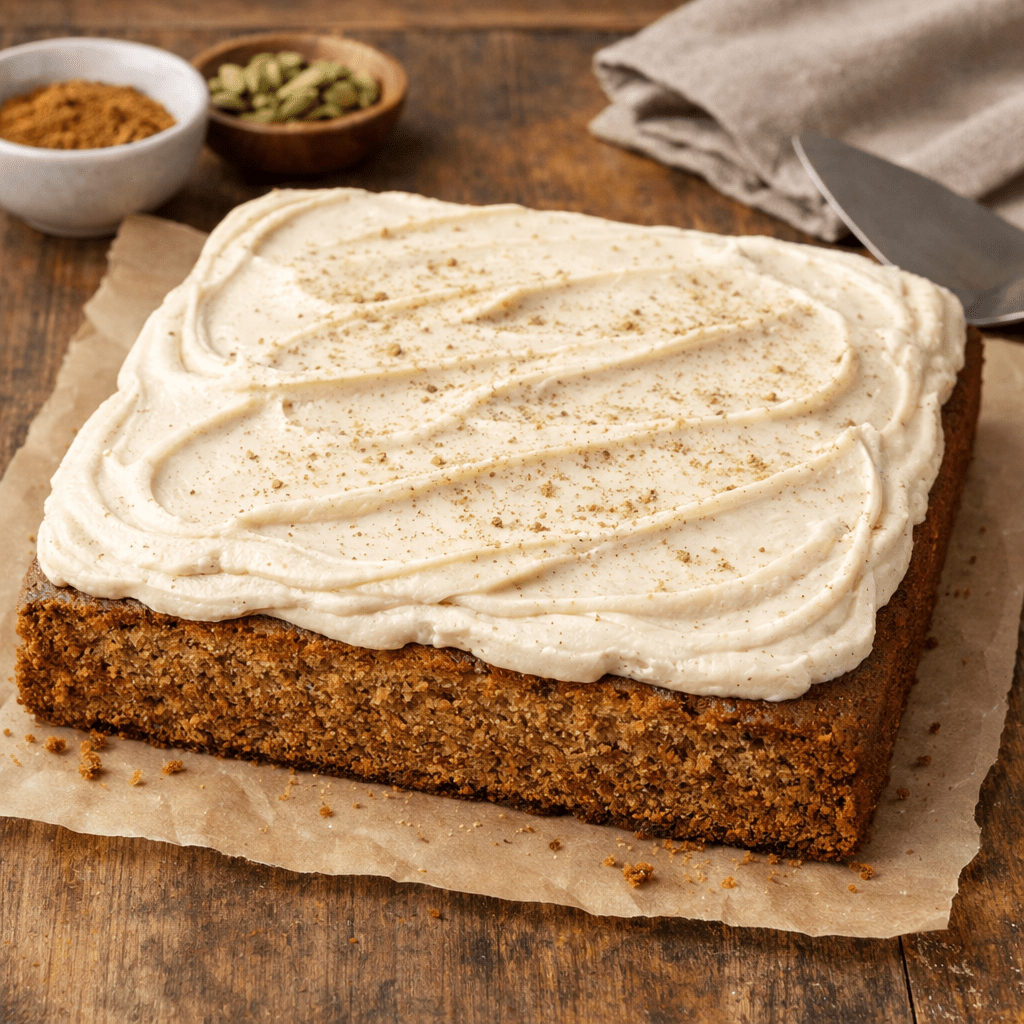 Recipe: Spice Cake with Cardamom Vanilla&nbsp;Frosting